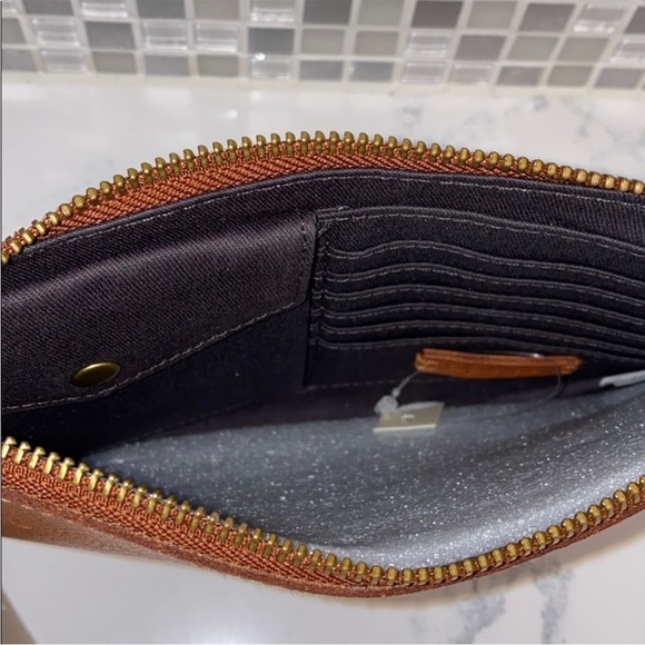 MADEWELL Leather Pouch Clutch in Genuine Calf Hair - Picture 4 of 6